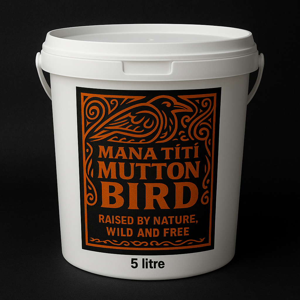 X 1 mixed grade half bucket salted mutton birds 10/13 birds.shipping cost shipped NZ Wide Flat Rate $26.50