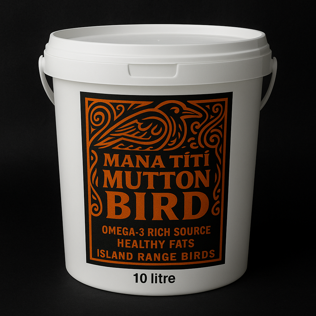 X 1 B grade salted mutton bird bucket 23/26 birds per bucket.Shipping cost shipped NZ wide Flat Rate $35.00