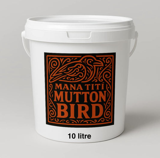 X 1 A grade salted mutton bird bucket 18/22 birds per bucket.Shipping cost shipped NZ wide Flat Rate $35.00